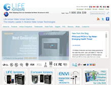 Tablet Screenshot of lifeionizer.com.au